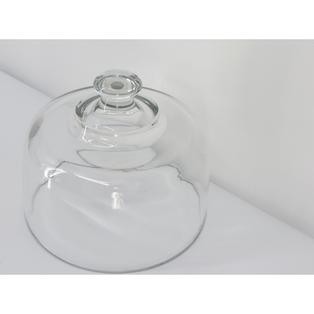 Clear Glass Cheese Dome Cloche Food Cover Cake Stand Cover Lid Minimalist 6x6" - Picture 4 of 7